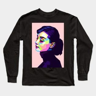 Audrey Hepburn - WPAP Long Sleeve T-Shirt